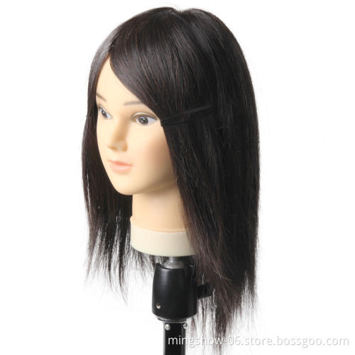 Mannequin Head Hair Styling Training Head Manikin Cosmetology Doll Head Straight Hairdressing Training Mode